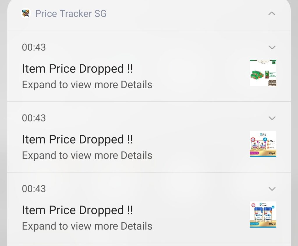 Price Tracker SG Price Drop App Notifications